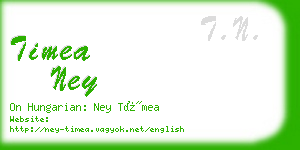 timea ney business card